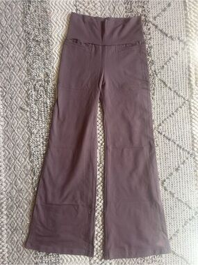 Organic cotton wide leg pants - high waist pants - Gaucho - New - Small Earth